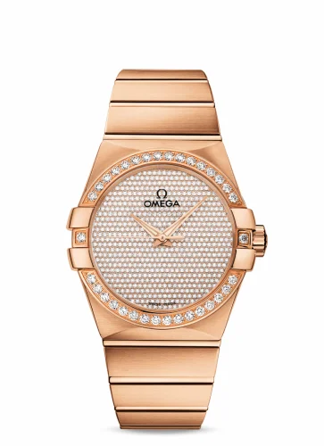 Omega Constellation Co-Axial 38 Red Gold / Diamond / Diamond 123.55.38.20.99.004 (12355382099004)